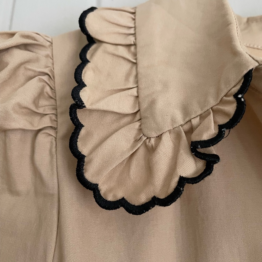 TCEC Beige Casual Beach Resort Wear Spring Transition Dress Size L - Picture 6 of 6